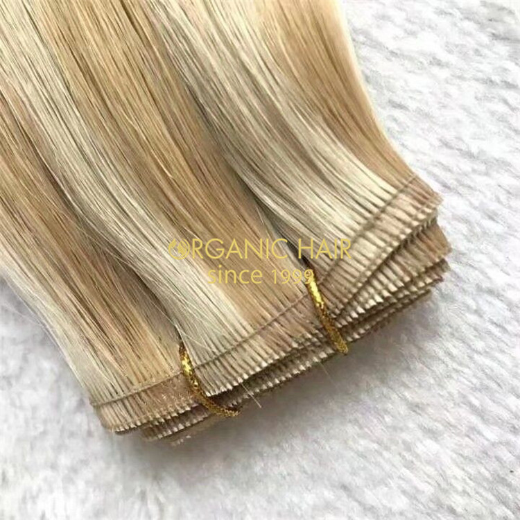 A new trend-New hybrid weft with best raw hair A114